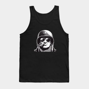 Legendary General George S. Patton Sketch Art T-Shirt Tank Top